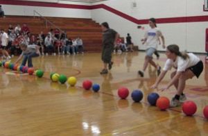 Dodgeball in the Gym